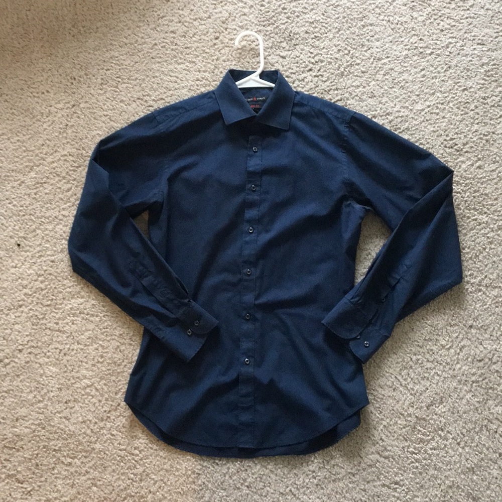 Valerio Garati Navy Dress Shirt